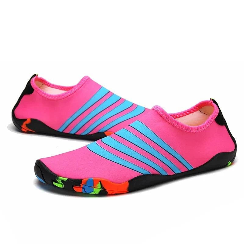 Chaussons Plage enfants antidérapants et fun | ZOLVIA SplashyKids™ Rose / 28
