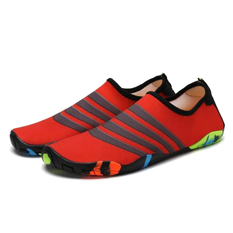 Chaussons Plage enfants antidérapants et fun | ZOLVIA SplashyKids™ Rouge / 28