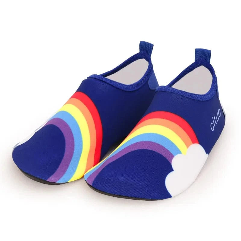 Chaussures aqua enfant antidérapantes et légères | ZOLVIA Arc-en-Ciel Bleu / 22-23
