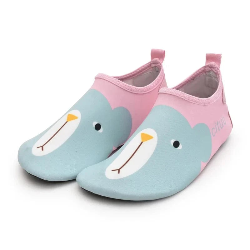 Chaussures aqua enfant antidérapantes et légères | ZOLVIA Ours Rose / 22-23