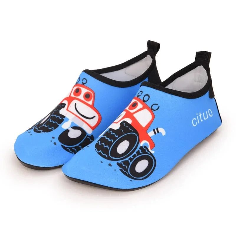 Chaussures aqua enfant antidérapantes et légères | ZOLVIA Truck Bleue / 22-23
