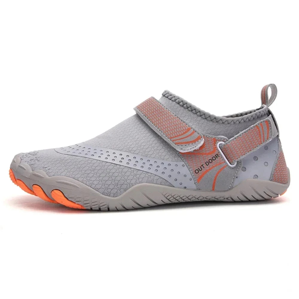 Chaussures Aqua Velcro Antidérapantes Five Fingers Unisexe | ZOLVIA Gris / 35