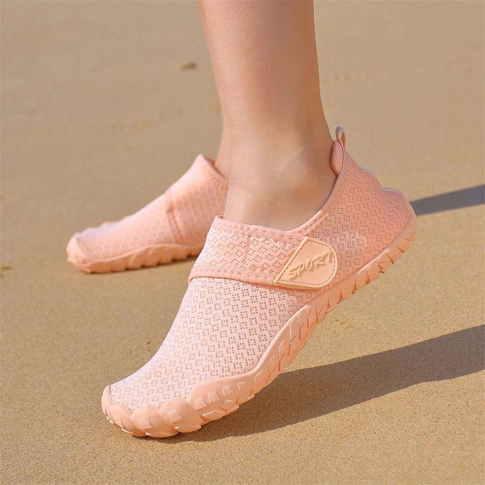 Chaussures aquatiques barefoot à scratch unisexe | ZOLVIA