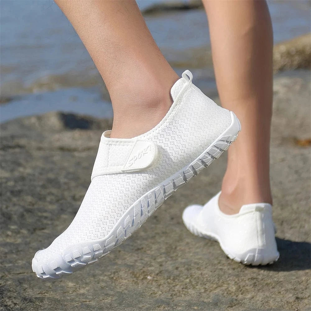 Chaussures aquatiques barefoot à scratch unisexe | ZOLVIA