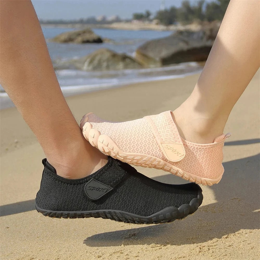 Chaussures aquatiques barefoot à scratch unisexe | ZOLVIA
