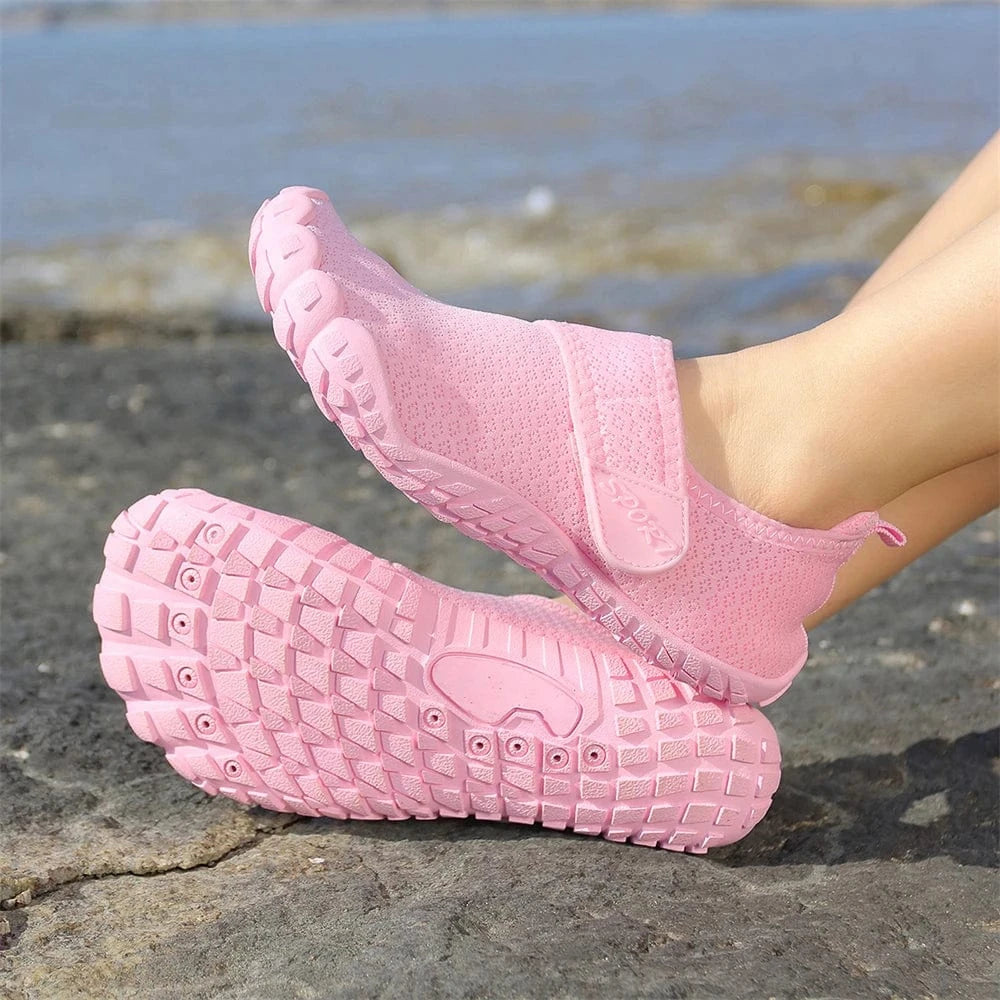 Chaussures aquatiques barefoot à scratch unisexe | ZOLVIA