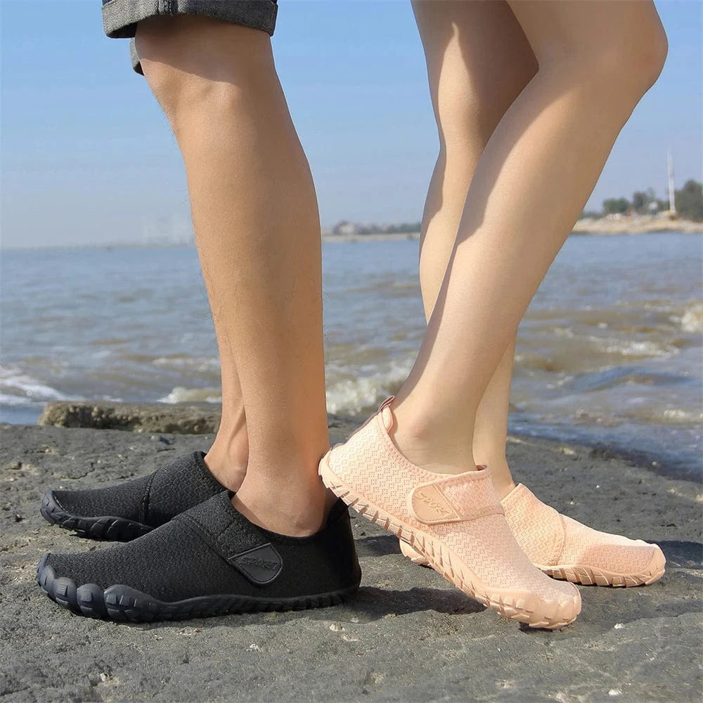 Chaussures aquatiques barefoot à scratch unisexe | ZOLVIA