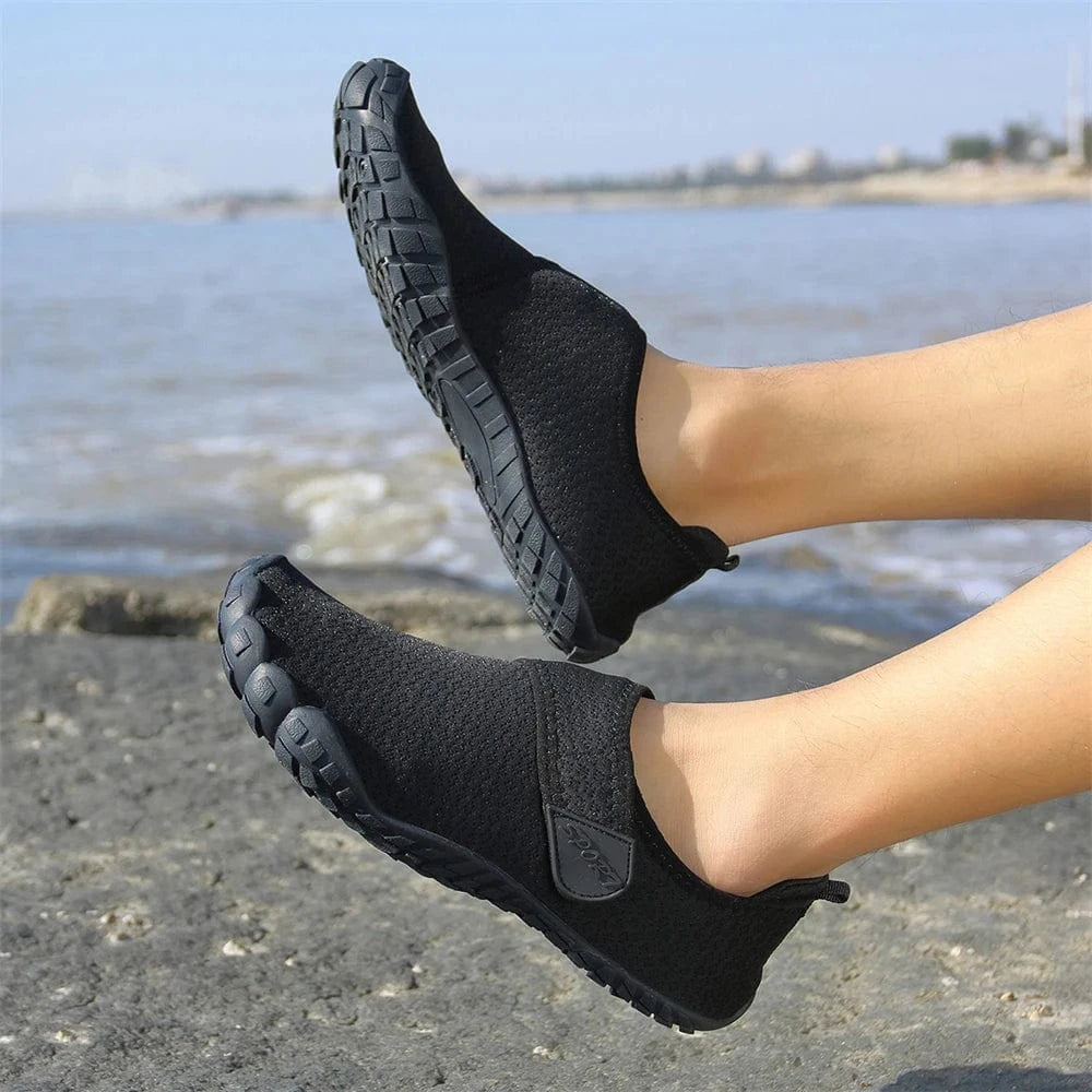 Chaussures aquatiques barefoot à scratch unisexe | ZOLVIA