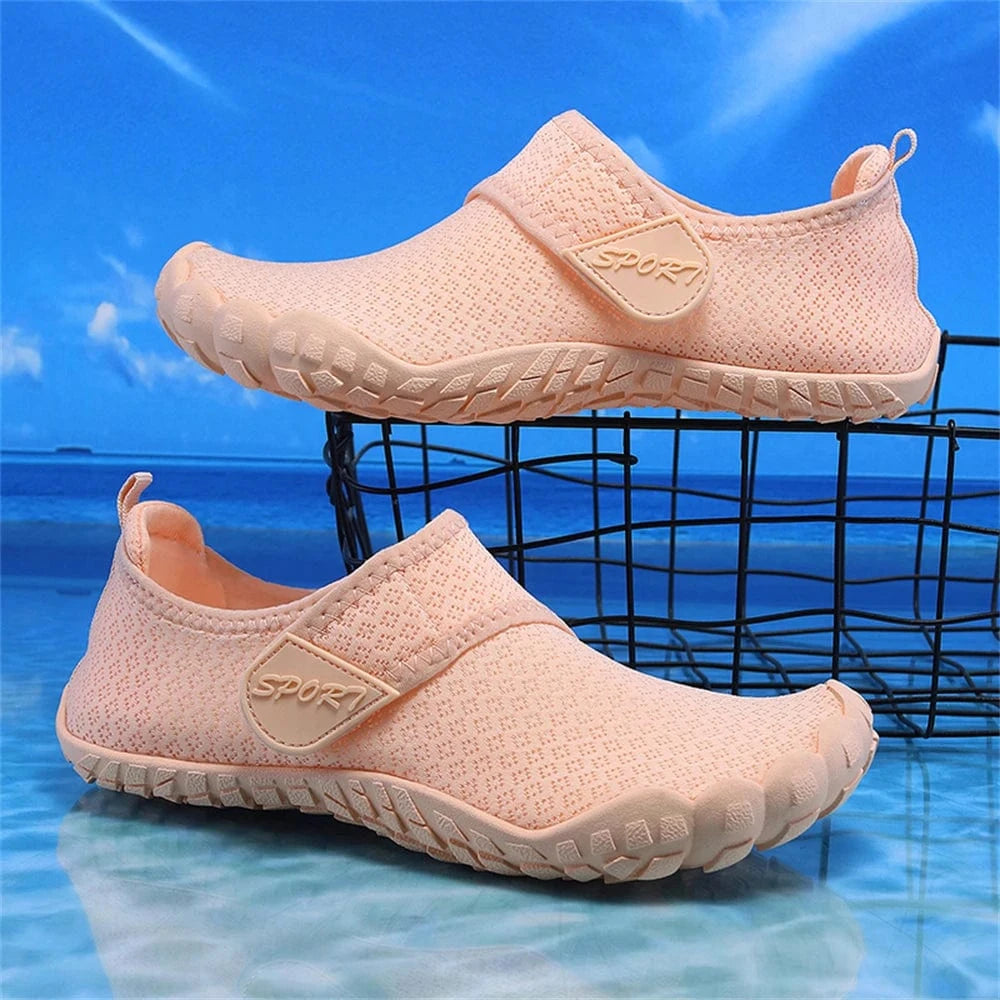 Chaussures aquatiques barefoot à scratch unisexe | ZOLVIA