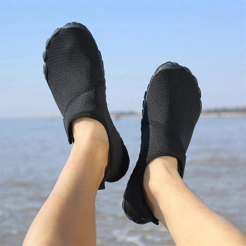 Chaussures aquatiques barefoot à scratch unisexe | ZOLVIA
