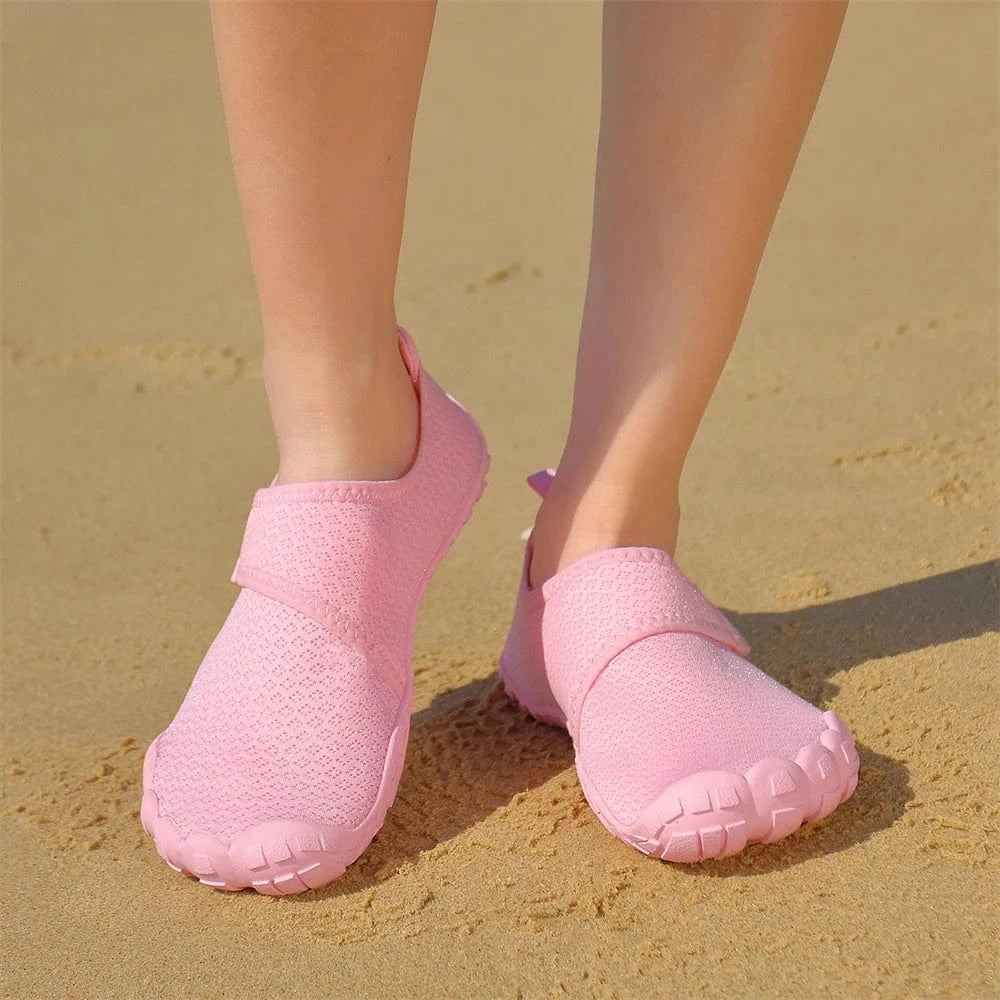 Chaussures aquatiques barefoot à scratch unisexe | ZOLVIA