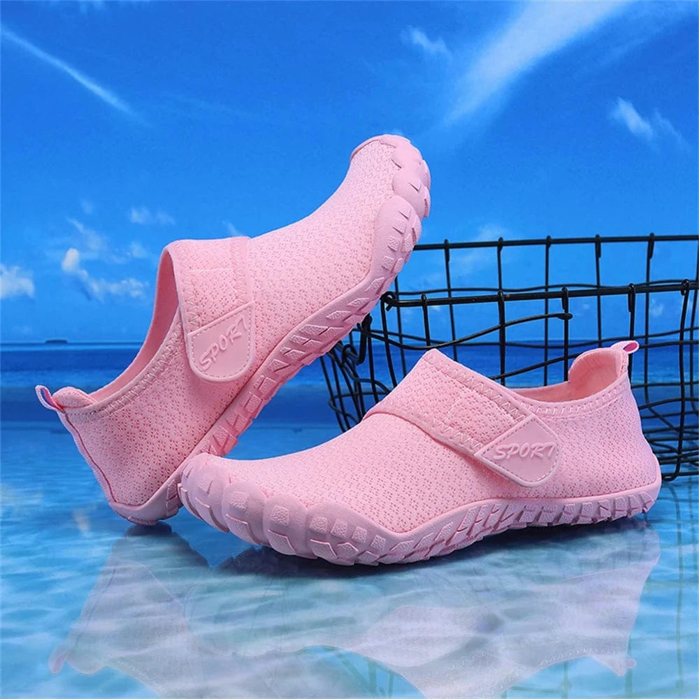 Chaussures aquatiques barefoot à scratch unisexe | ZOLVIA
