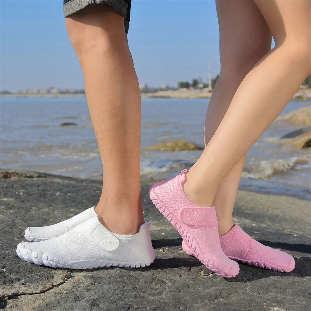 Chaussures aquatiques barefoot à scratch unisexe | ZOLVIA
