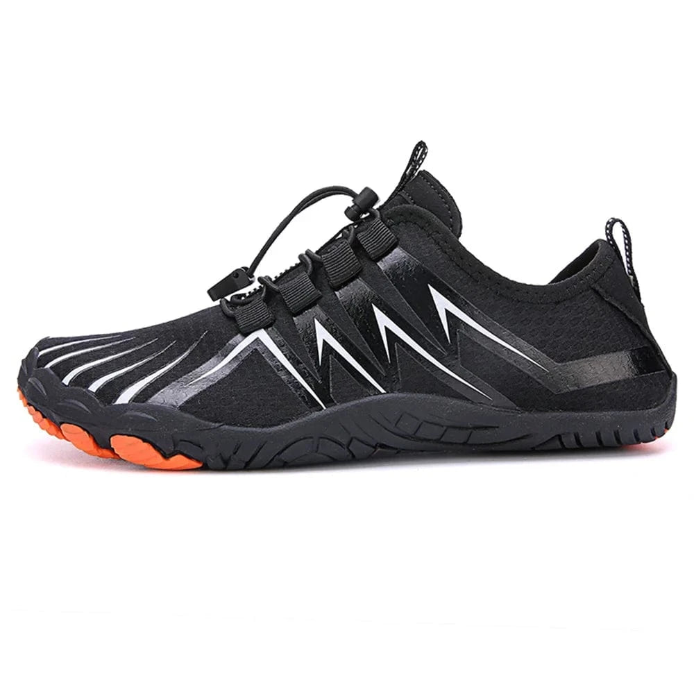 Chaussures aquatiques légères antidérapantes homme femme | ZOLVIA Noir/Orange / 35