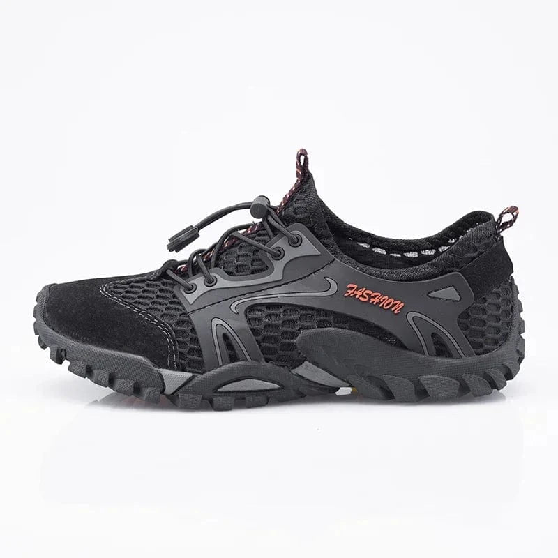 Chaussures aquatiques pêche et rando homme | ZOLVIA™ DriftRock Noir/Gris / 38