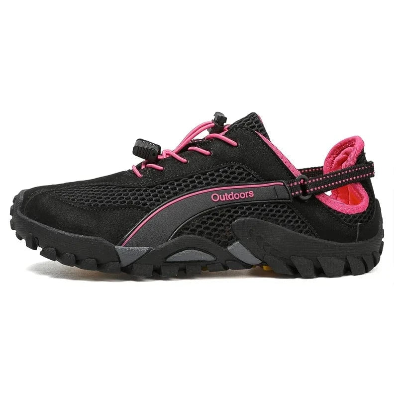 Chaussures aquatiques pêche et rando homme | ZOLVIA™ DriftRock Noir/Rose / 45