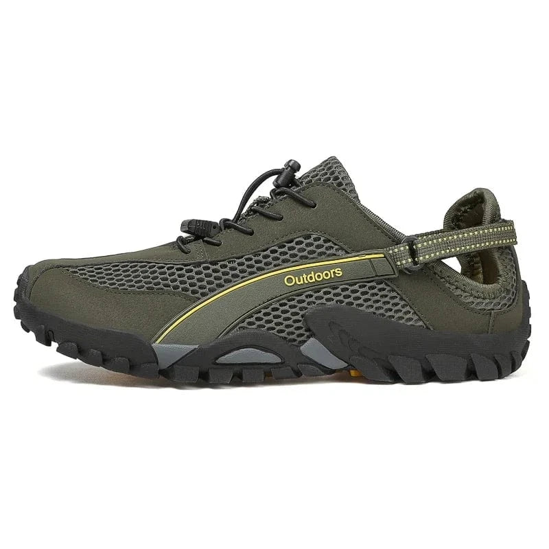 Chaussures aquatiques pêche et rando homme | ZOLVIA™ DriftRock Vert Olive / 38