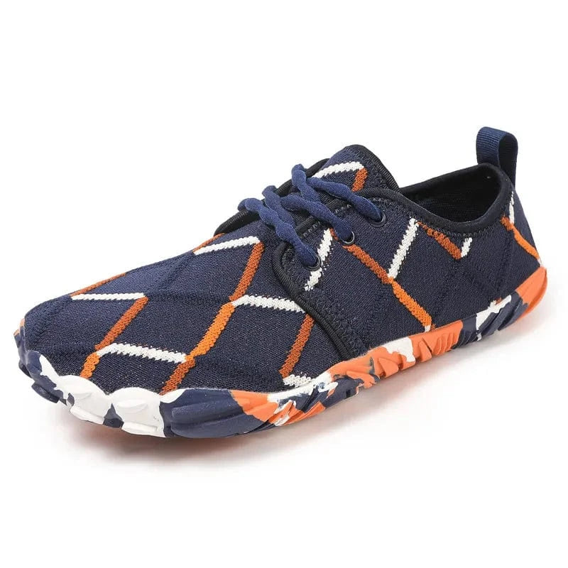 Chaussures barefoot aquatiques à bout large unisexes | ZOLVIA Bleu Foncé / 36