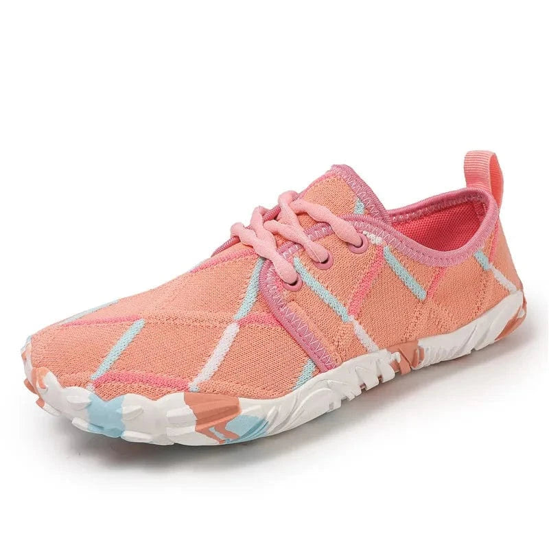 Chaussures barefoot aquatiques à bout large unisexes | ZOLVIA Saumon / 36